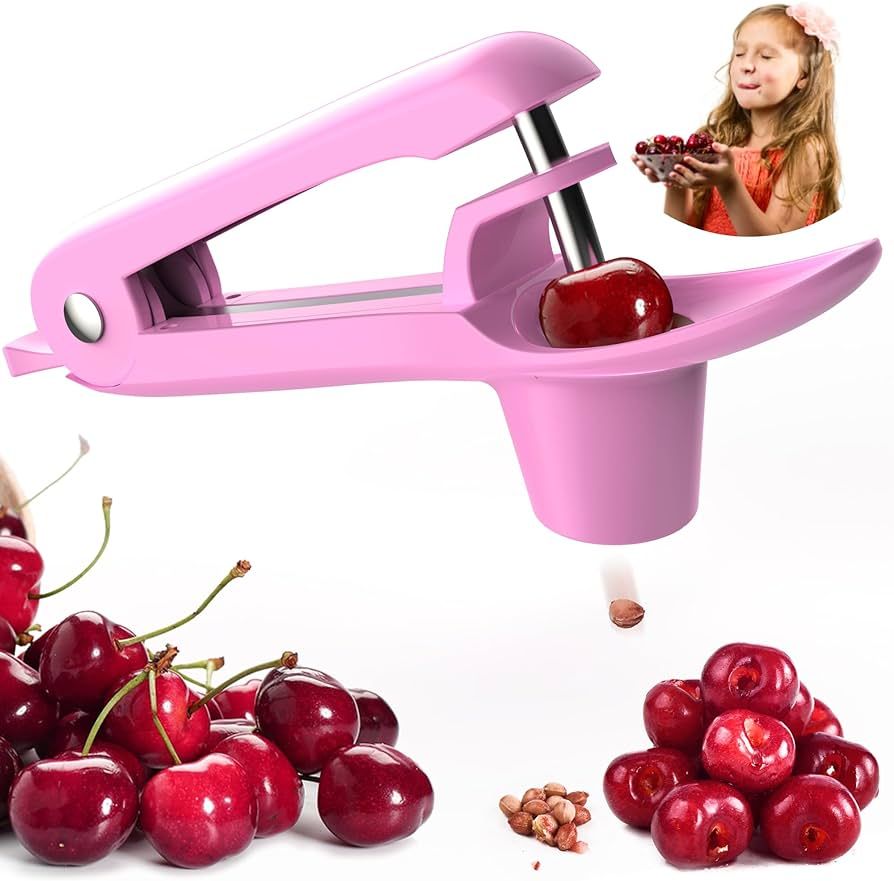 Cherry Pitter - Ordekcity Stainless Steel Cherries Corer Pitter Tool with Hand-held Push Design, ... | Amazon (US)