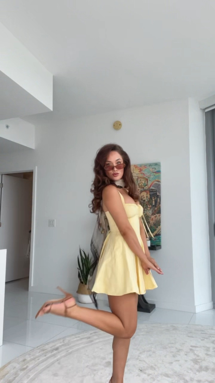 This dress is sold out in yellow but linked the white version! 

#LTKVideo