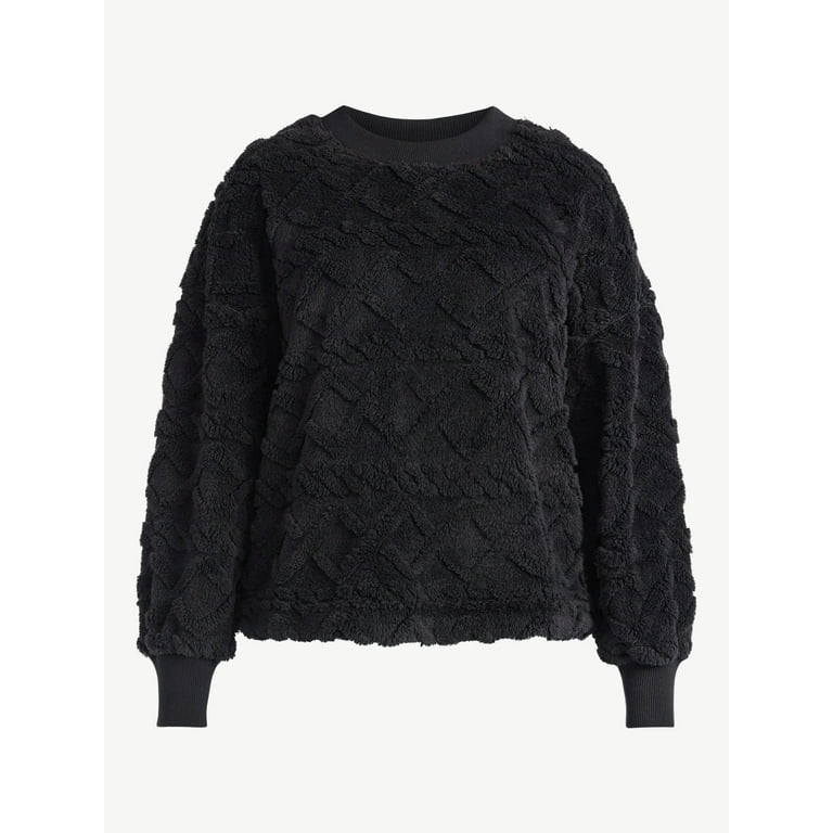 Time & Tru Women's Jacquard Pullover Sweater, Sizes XS-XXXL | Walmart (US)