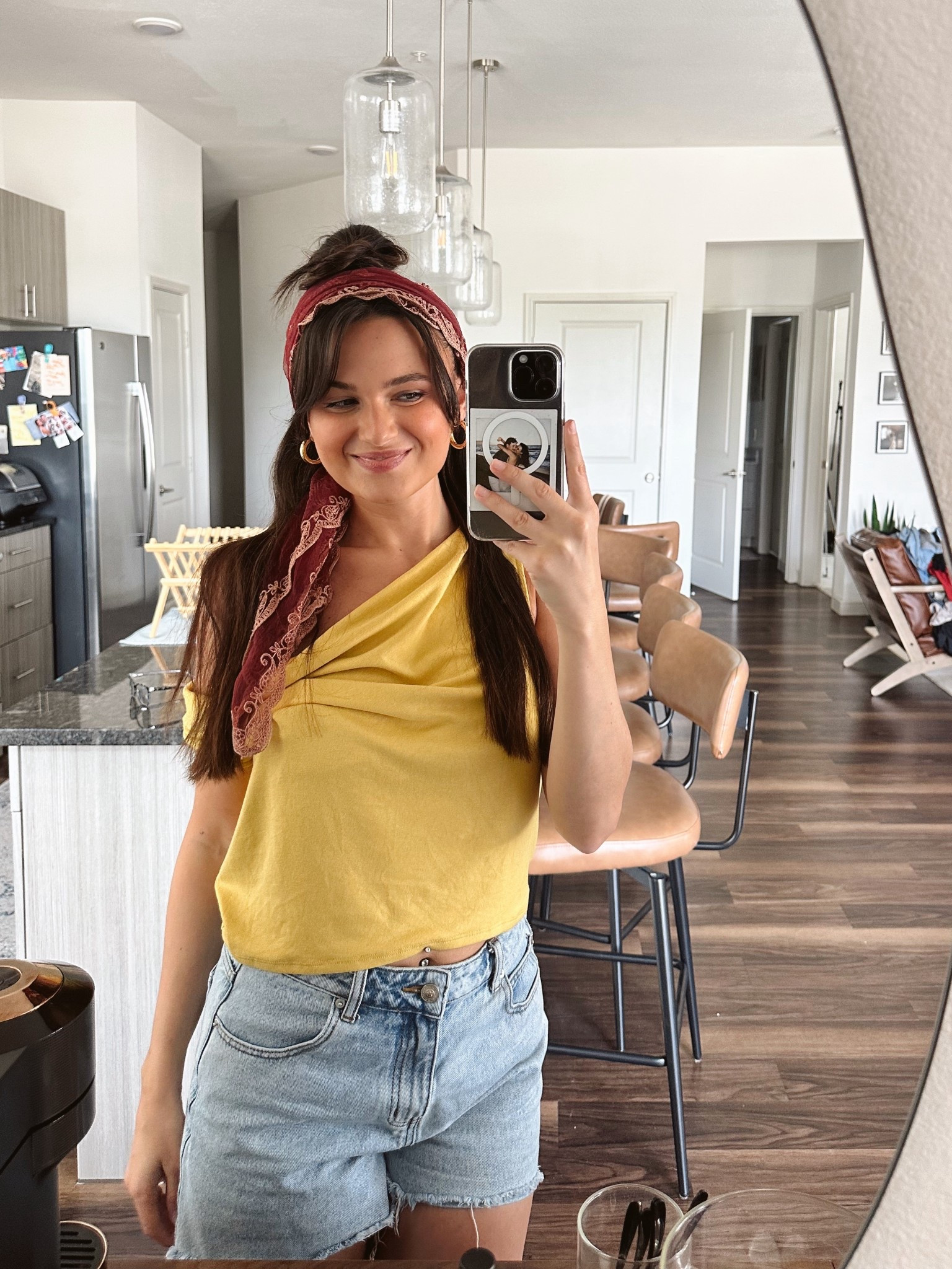 wearing XS in top & size 6 in shorts ✨
Linked similar for head scarf 🧣 

#LTKSeasonal #LTKFindsUnder50 #LTKStyleTip