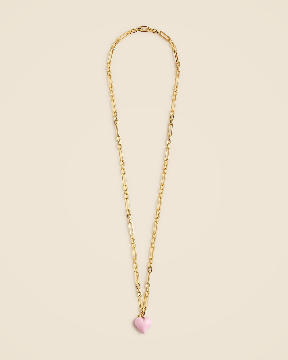 Enamel heart pendant necklace | J. Crew US