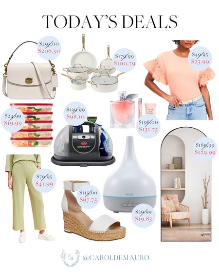 Grab today’s deals including a cute white handbag, cooking set, humidifier, arch mirror and more!
#springsale #onsalenow #homedecor #cookingessential #springfashion 

#LTKSeasonal #LTKhome #LTKsalealert