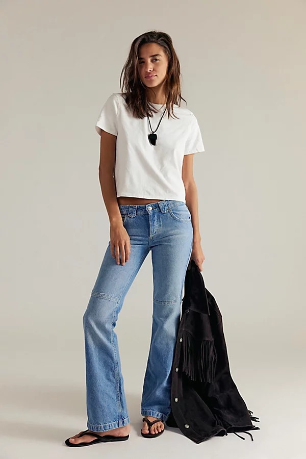 We The Free Flora Low-Rise Bootcut Jeans | Free People (Global - UK&FR Excluded)
