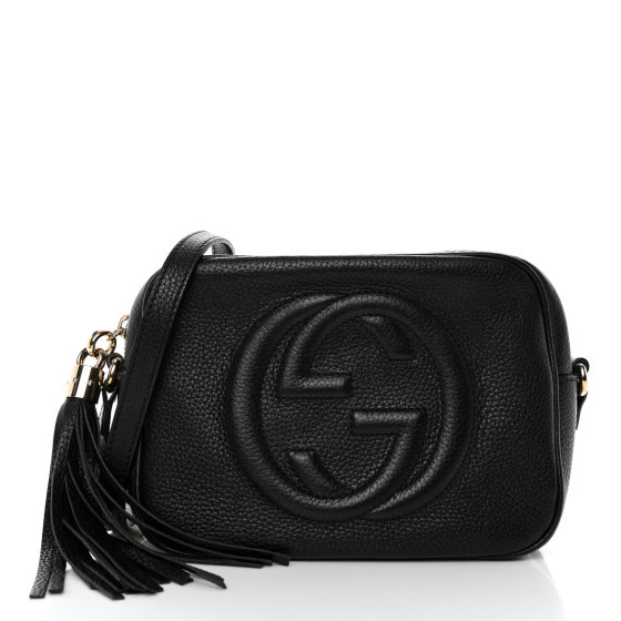 Pebbled Calfskin Small Soho Disco Bag Black | FASHIONPHILE (US)