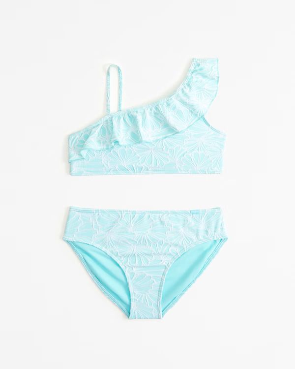 girls asymmetrical ruffle two-piece swimsuit | girls swimsuits | Abercrombie.com | Abercrombie & Fitch (US)