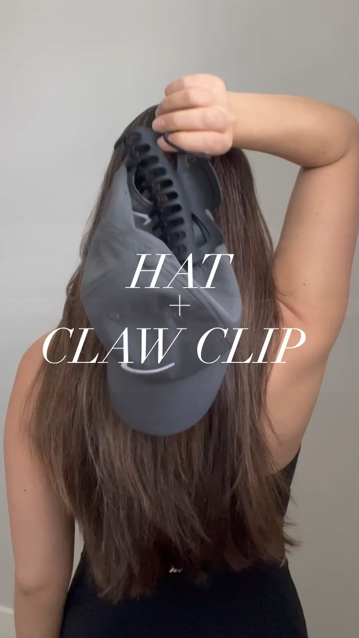 I got my claw clip from Altar’d State - it’s no longer available, but I’ve linked similar. Hat is men’s Nike (bought forever ago), also linked similar. 

#LTKfit #LTKFind #LTKstyletip
