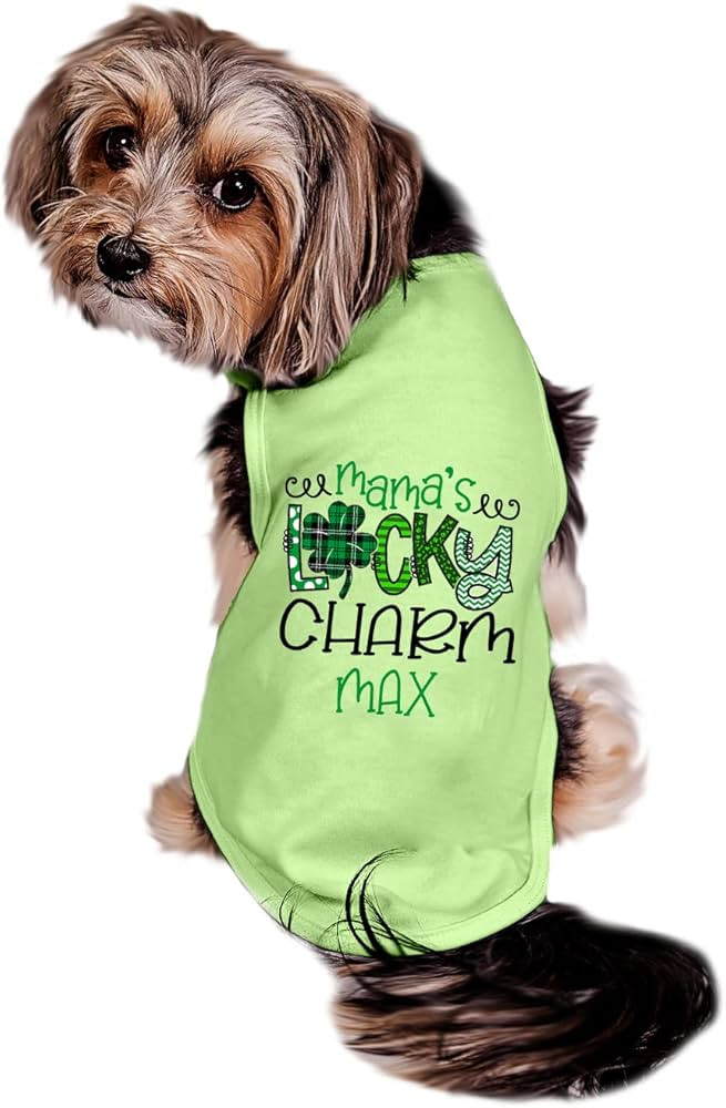 Mama's Lucky Charm Dog Shirt, Cute St. Patrick's Day Dog Shirt, Lucky Charm Shirt for Dogs,St. Pa... | Amazon (US)