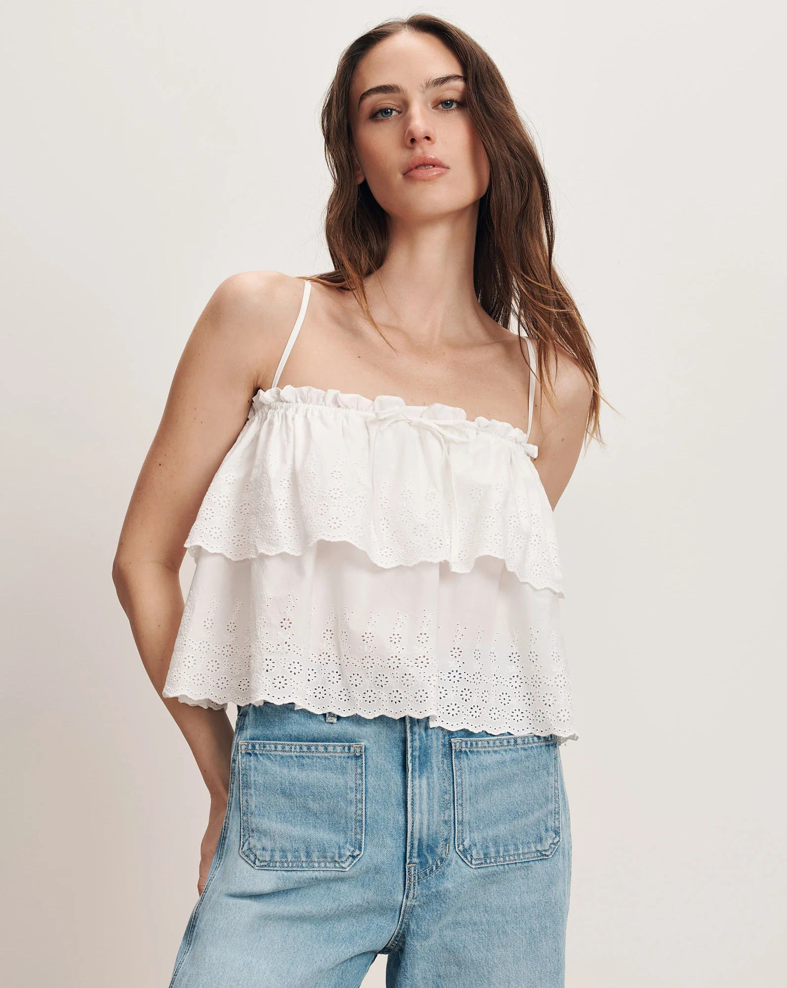 Oseanna Eyelet Camisole | Veronica Beard
