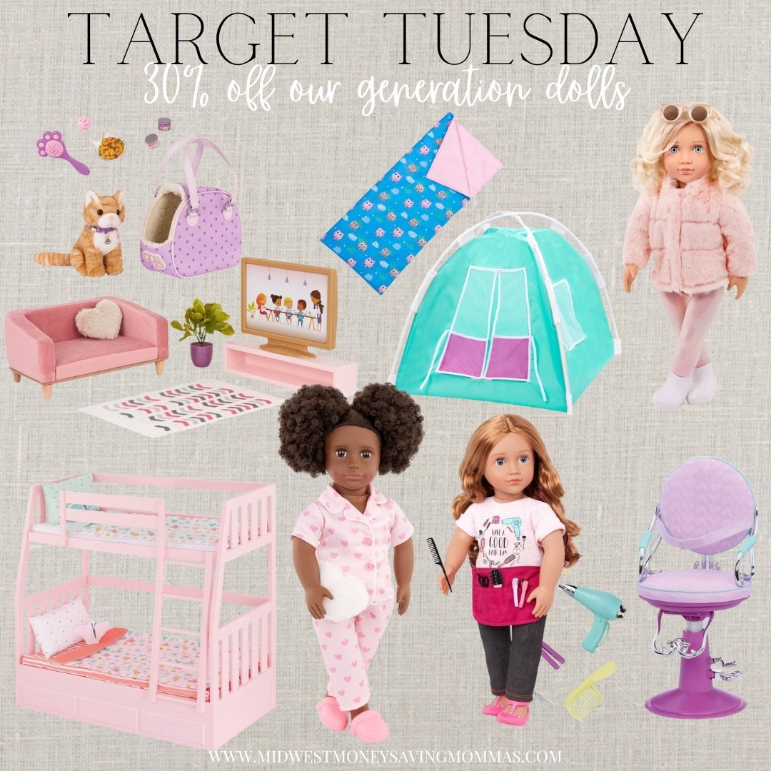 30% off our generation dolls 

Target Tuesday 

Gift guide for kids  Christmas gift ideas  dolls  toys 

#LTKSeasonal #LTKKids #LTKGiftGuide