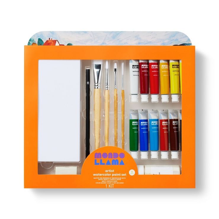 22pc Watercolor Paint Set - Mondo Llama™ | Target