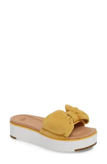 Women's Ugg Joan Platform Sandal, Size 5 M - Yellow | Nordstrom