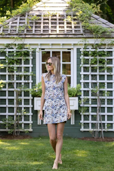 Gidget Mini Skirt - Jonchet Chintz | Julia Amory