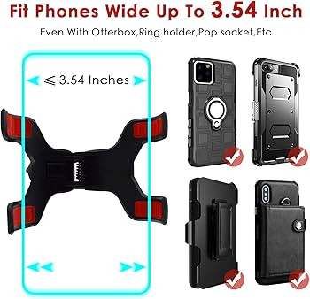 ivoler Car Phone Mount Windshield, Long Arm Clamp Universal Windshield with Double Clip Strong Su... | Amazon (US)