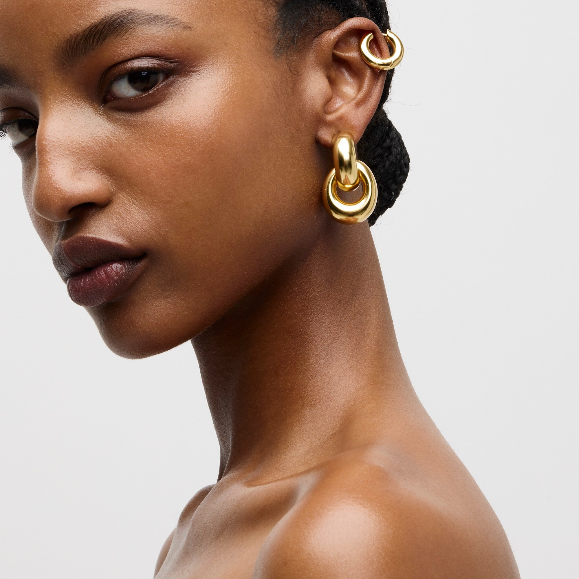 Rounded chainlink earrings | J. Crew US