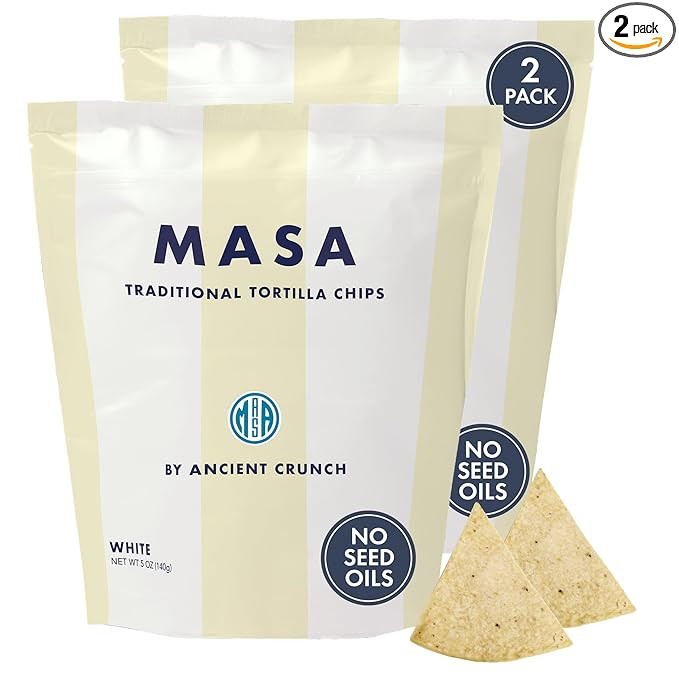 MASA CHIPS - Tortilla Chips Snack Pack - Seed Oil Free, Naturally Grown Corn Chips - Low Carb Sna... | Amazon (US)