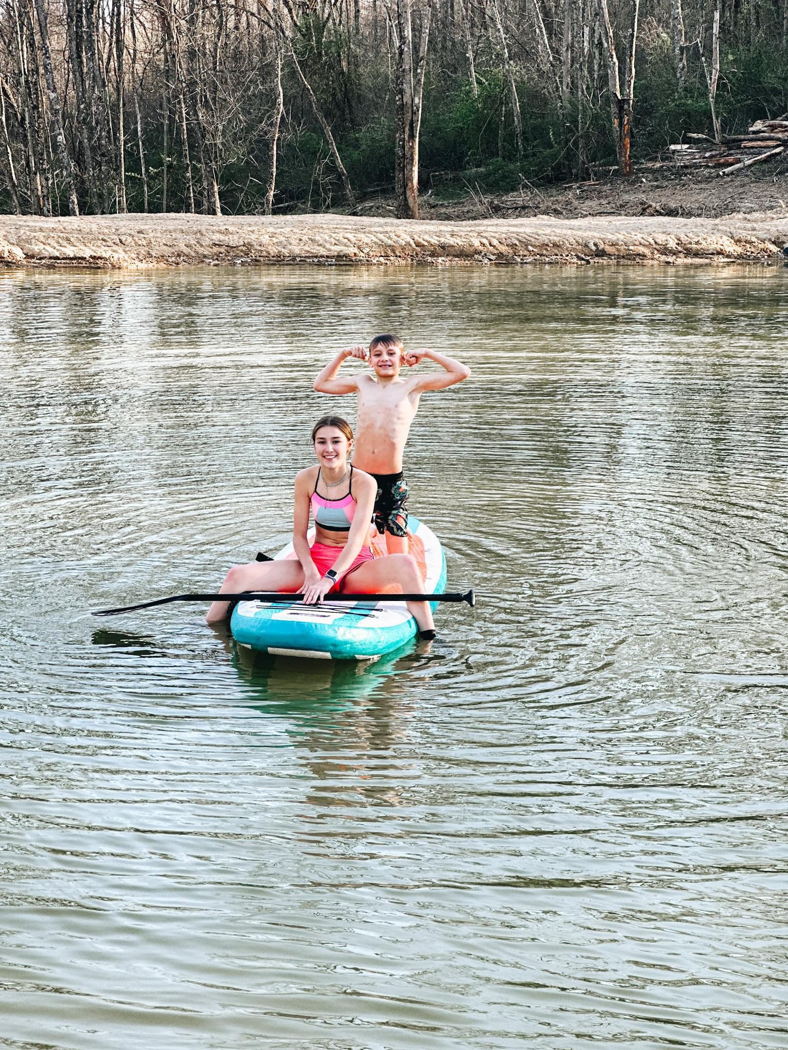 The kids have a lot of  fun with the stand up paddle board! 
Fashionablylatemom 
Sale alert 
Funwater paddle boards is your first choice for water sports.Funwater inflatable paddle boards (SUP) are suitable for all skill Levels to enjoy themselves, explore, or adventure in water areas.
Amazon find 
FunWater Inflatable Ultra-Light (17.6lbs) SUP for All Skill Levels Everything Included with Stand Up Paddle Board, Adj Floating Paddles, Pump, ISUP Travel Backpack, Leash,Waterproof Bag

 

#LTKsalealert #LTKswim #LTKActive