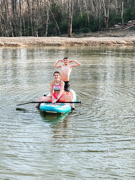 The kids have a lot of  fun with the stand up paddle board! 
Fashionablylatemom 
Sale alert 
Funwater paddle boards is your first choice for water sports.Funwater inflatable paddle boards (SUP) are suitable for all skill Levels to enjoy themselves, explore, or adventure in water areas.
Amazon find 
FunWater Inflatable Ultra-Light (17.6lbs) SUP for All Skill Levels Everything Included with Stand Up Paddle Board, Adj Floating Paddles, Pump, ISUP Travel Backpack, Leash,Waterproof Bag

 

#LTKsalealert #LTKswim #LTKActive