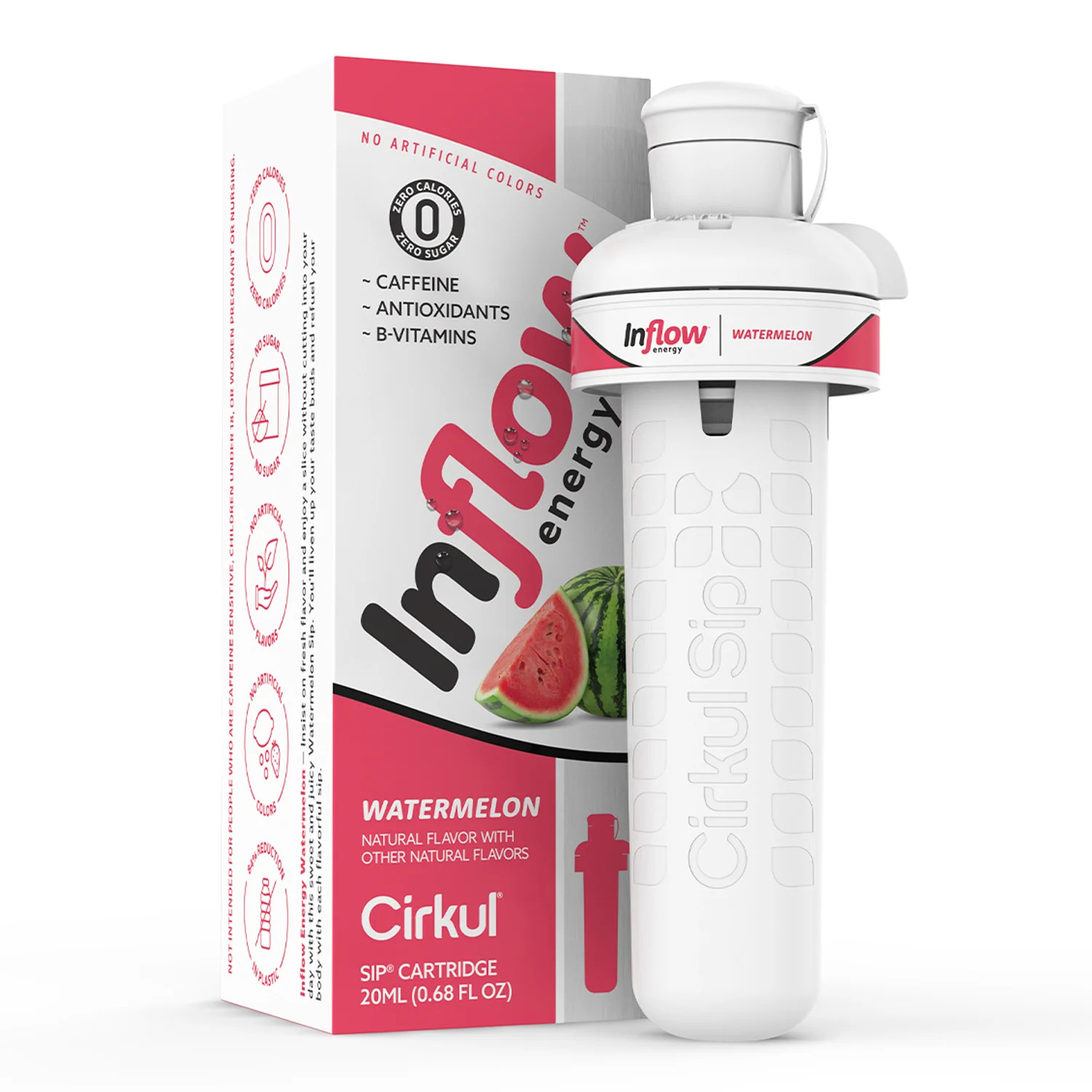 Cirkul Inflow Energy Watermelon Flavor Cartridge, Drink Mix, 1-Pack | Walmart (US)