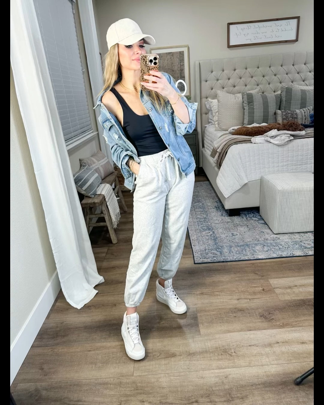 New release Nike blazer mid victory I’m normally a 7 or 7.5 and I got size 7

Scoop neck Bodysuit is an Amazon find size small

Denim jacket is an Amazon find size small
Sweatpants size small

#LTKFind #LTKU #LTKshoecrush