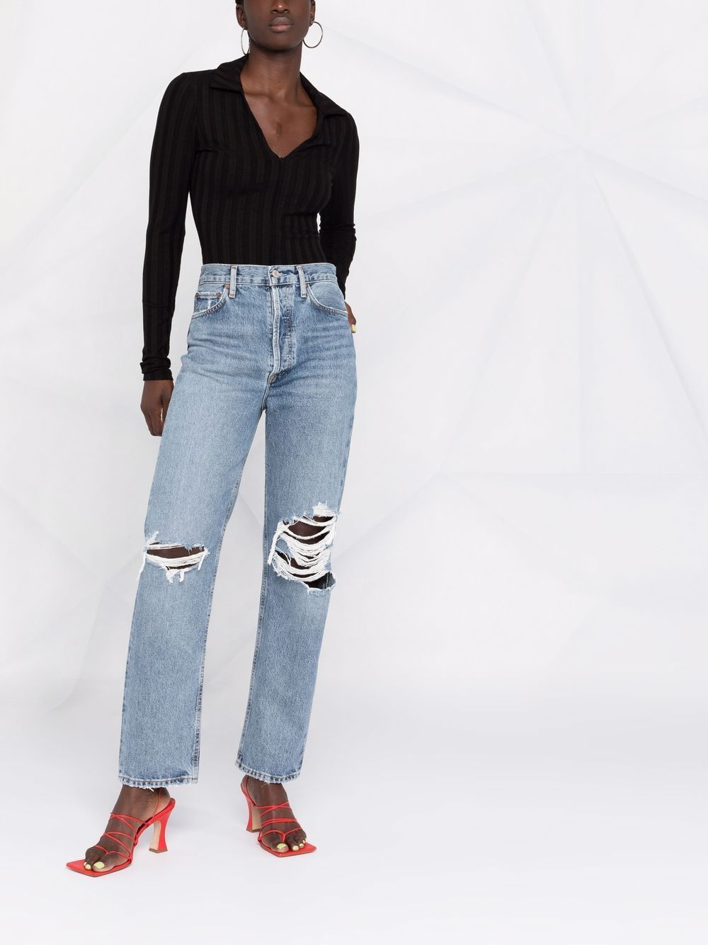 90s Pinch straight-leg jeans | Farfetch (US)