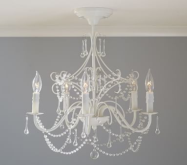Mia Flushmount Chandelier | Pottery Barn Kids