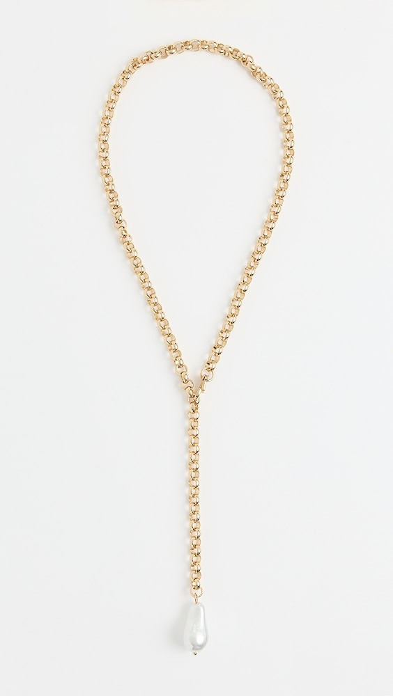 Teagan Pearl Lariat Necklace | Shopbop