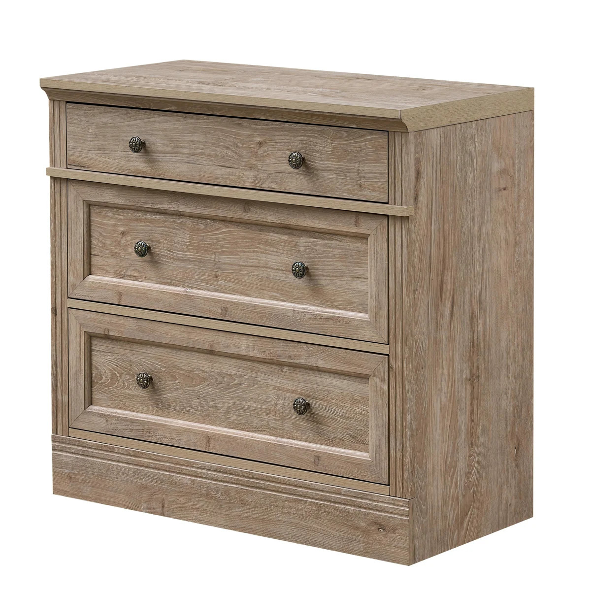 Retro Elegant Oversized 3-drawer Nightstand | Wayfair North America