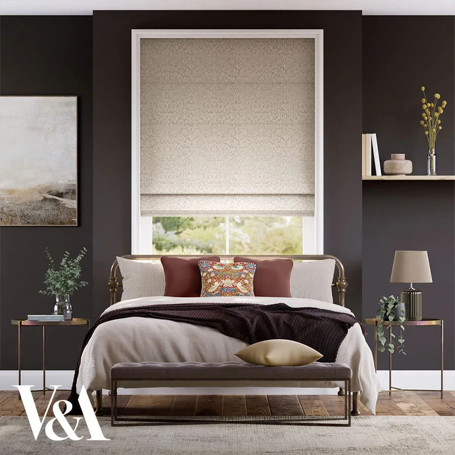 Roman Shades - William Morris Roman Shades | SelectBlinds.com | Select Blinds