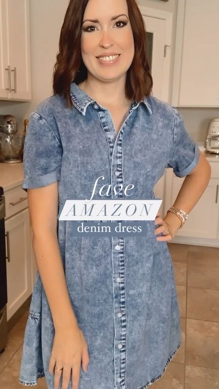 Denim dress Amazon 💙

Wearing a small! Comes in many, many more washes!

#LTKshoecrush #LTKworkwear #LTKSeasonal