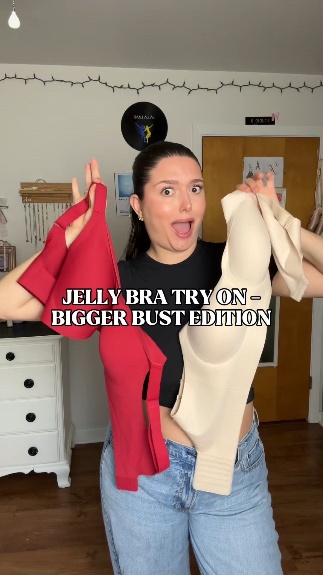 Non wired jelly bras! I usually wear a size XL