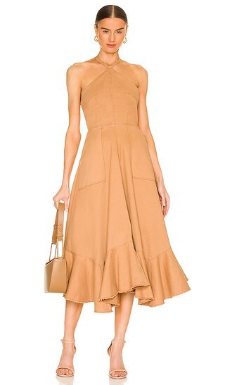Audrey Dress in Gold | Revolve Clothing (Global)
