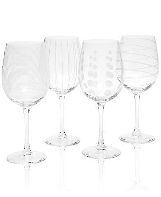 Mikasa Glassware, Set of 4 Cheers White Wine Glasses | Macys (US)