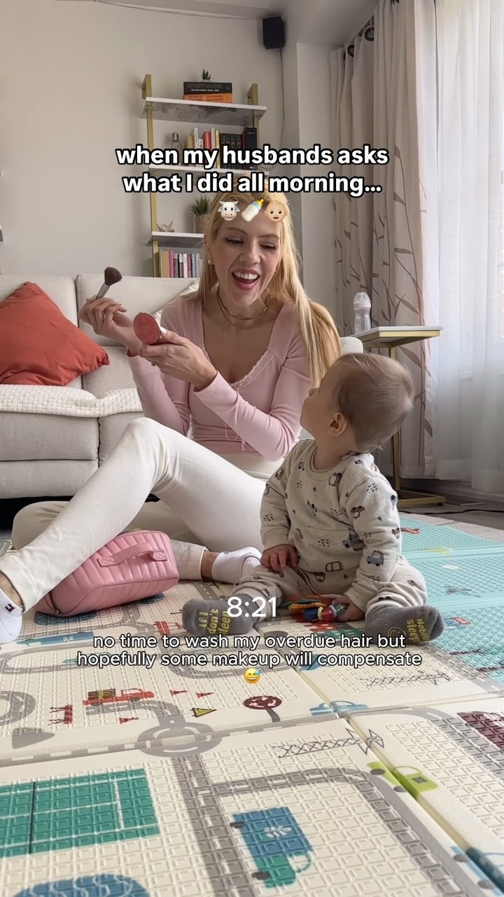 What have you been doing all morning ⁉️ Comment “links” below for details & amazing discount codes for baby products and items we use on a daily basis 💕🔗🍼 (must be following or else IG won’t let me DM you!) #lifewithan8monthold #postpartumjourney 

#morningroutine #morningroutinewithbaby #8montholdbaby #newmomlife #momchallenges #momcozylife #momcozypump #momcozybottlewasher #maternityleave #maternityleavelife