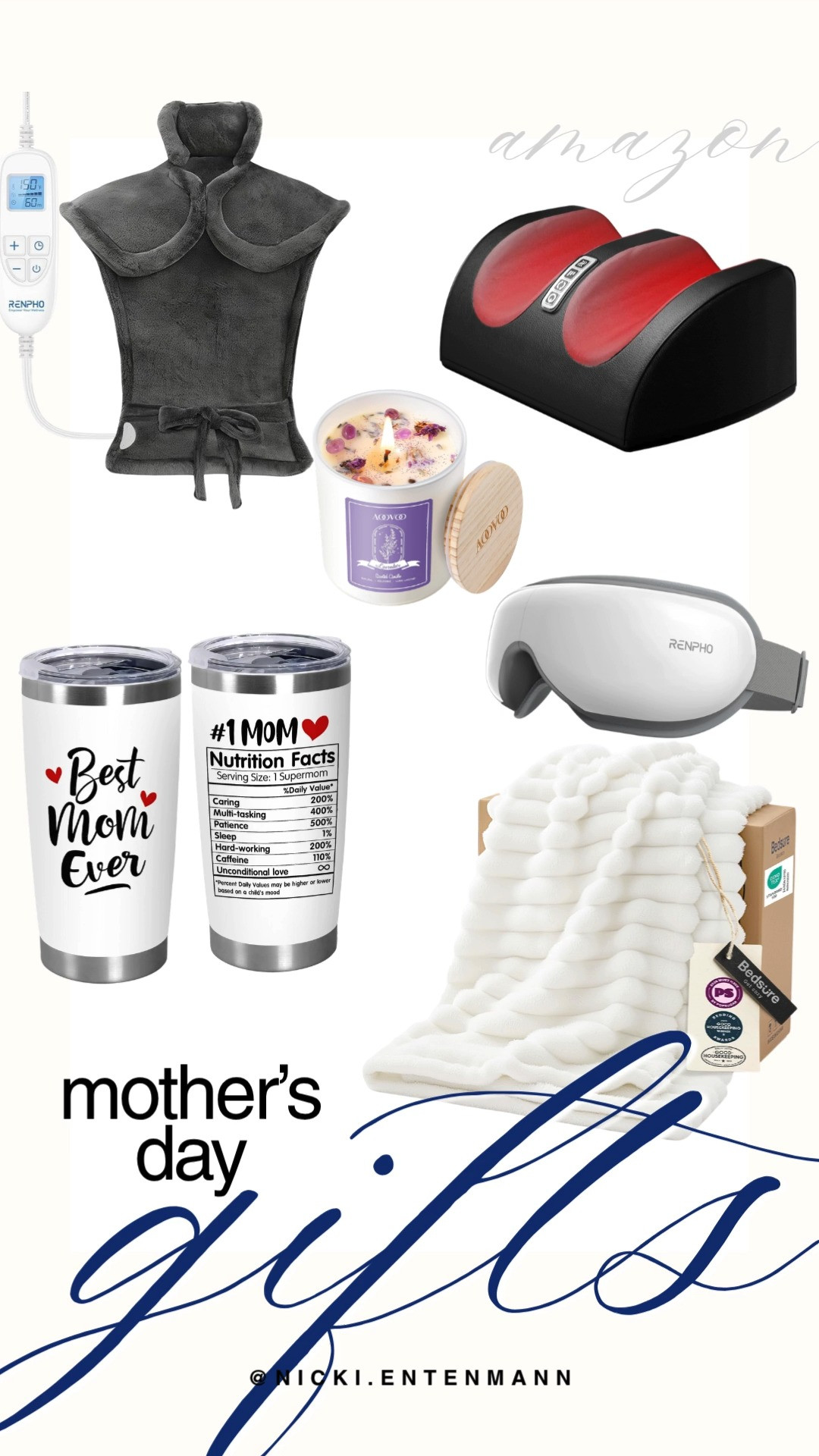 Celebrate Mom with gifts that wrap her in comfort and care. From cozy blankets to soothing massagers, each pick brings a smile and a little luxury. 💖🌸🎁

#MothersDay #giftideas #momgifts #cozyblankets #massagers #celebratemom #shopping #fashionfinds #style #homeessentials 

 #LTKMothersDay #LTKmomlife #LTKSaleAlert