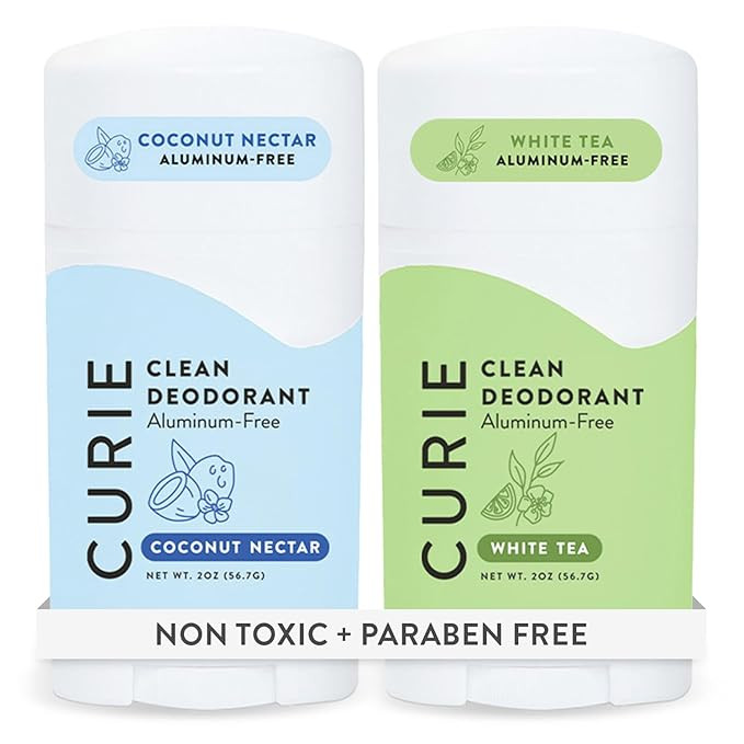 Curie Aluminum Free Deodorant - Coconut Nectar + White Tea - Natural Deodorant, Paraben Free, Cru... | Amazon (US)