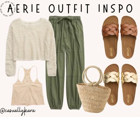 The cutest new pieces have dropped at Aerie and they’re all on sale! I have to try the harem pants and that crochet sweater! These sandals are a great price right now also.

#LTKshoecrush #LTKfindsunder50 #LTKsalealert