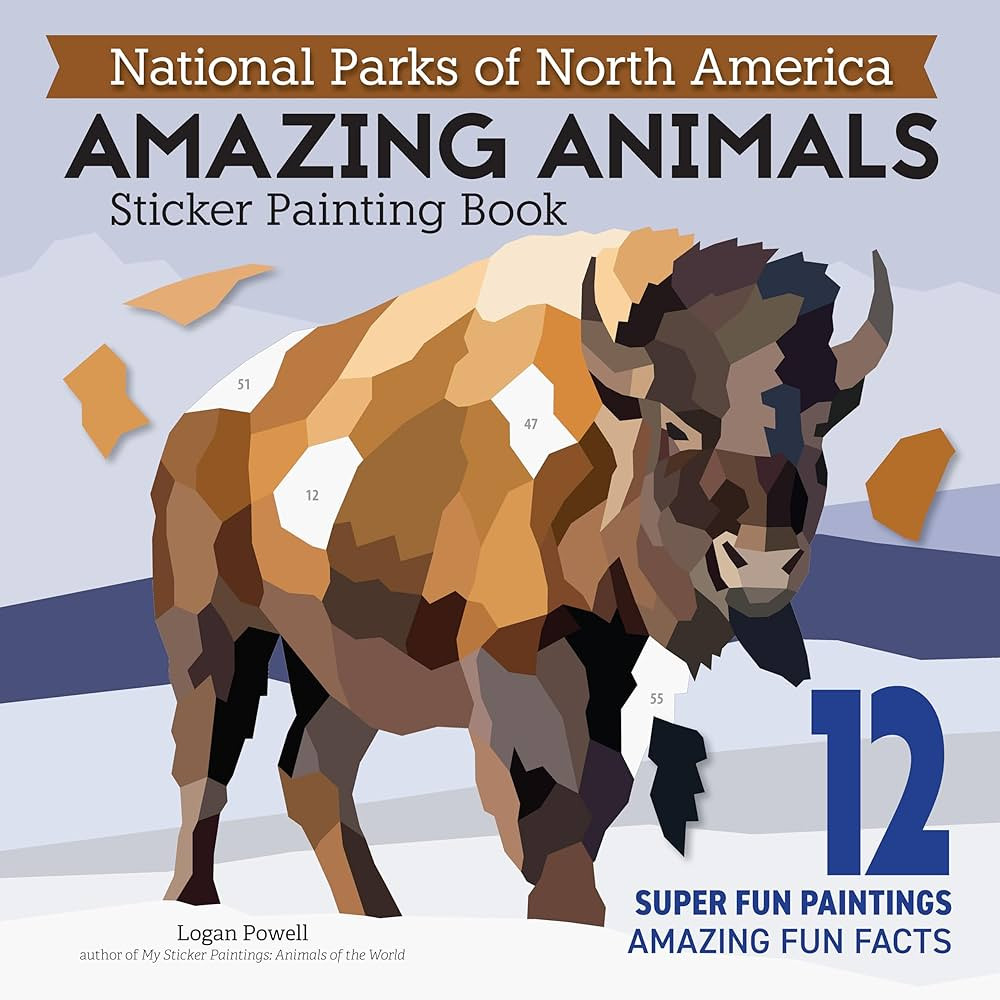 National Parks of North America Amazing Animals Sticker Painting Book: 12 Super Fun Paintings (De... | Amazon (US)