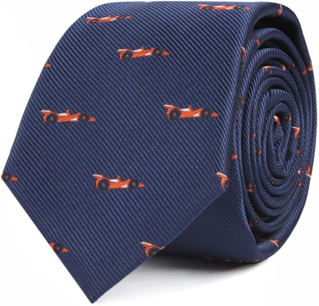 AUSCUFFLINKS Racing Car F1 Nazcar Fan Tie for Men Race Car Neckties for Him | Groom Wedding Ties ... | Amazon (US)