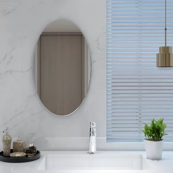 Akhtari Frameless Wall Bathroom Vanity Mirror | Wayfair North America