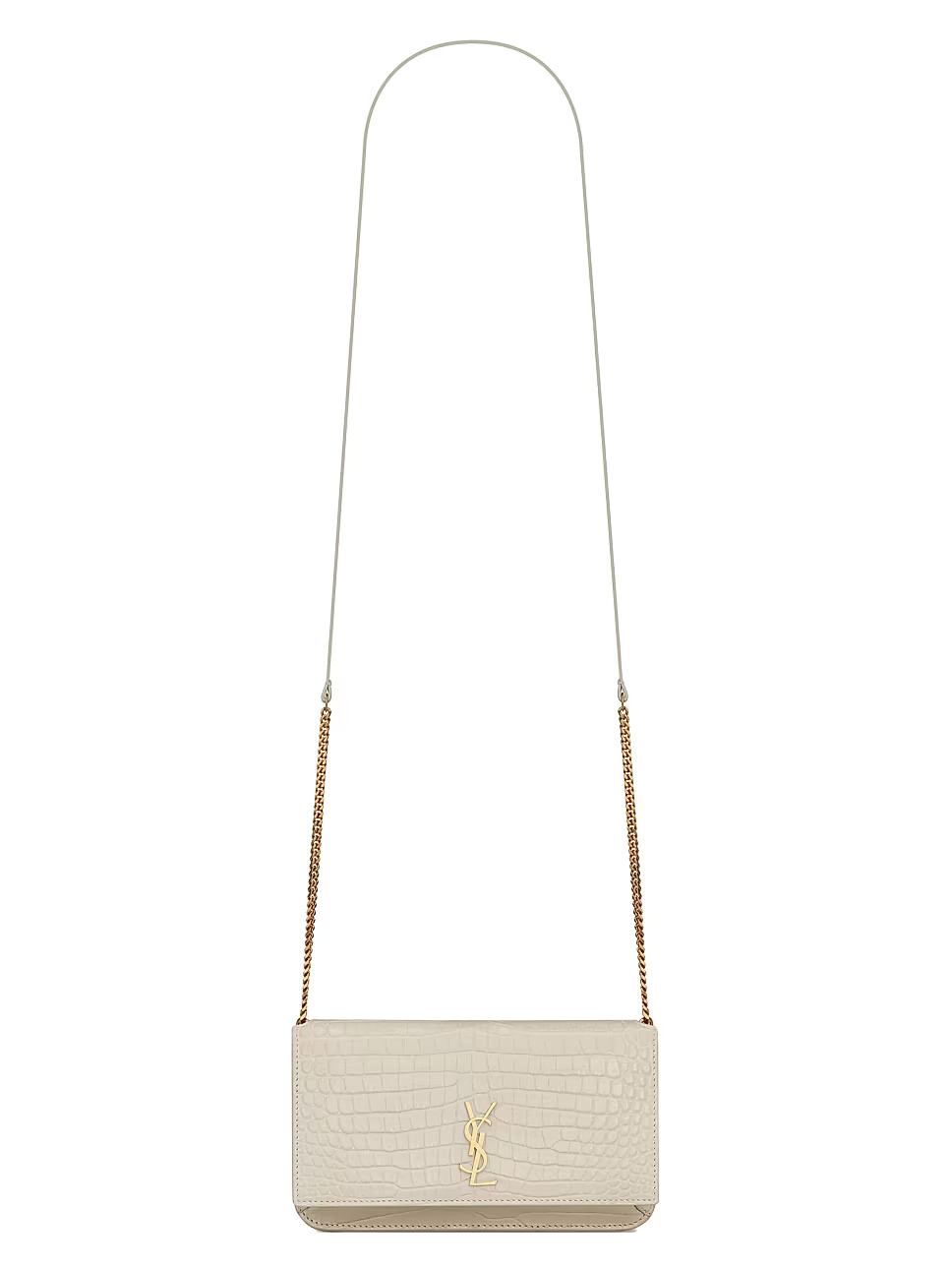 Cassandre Croc-Embossed Phone Holder | Saks Fifth Avenue