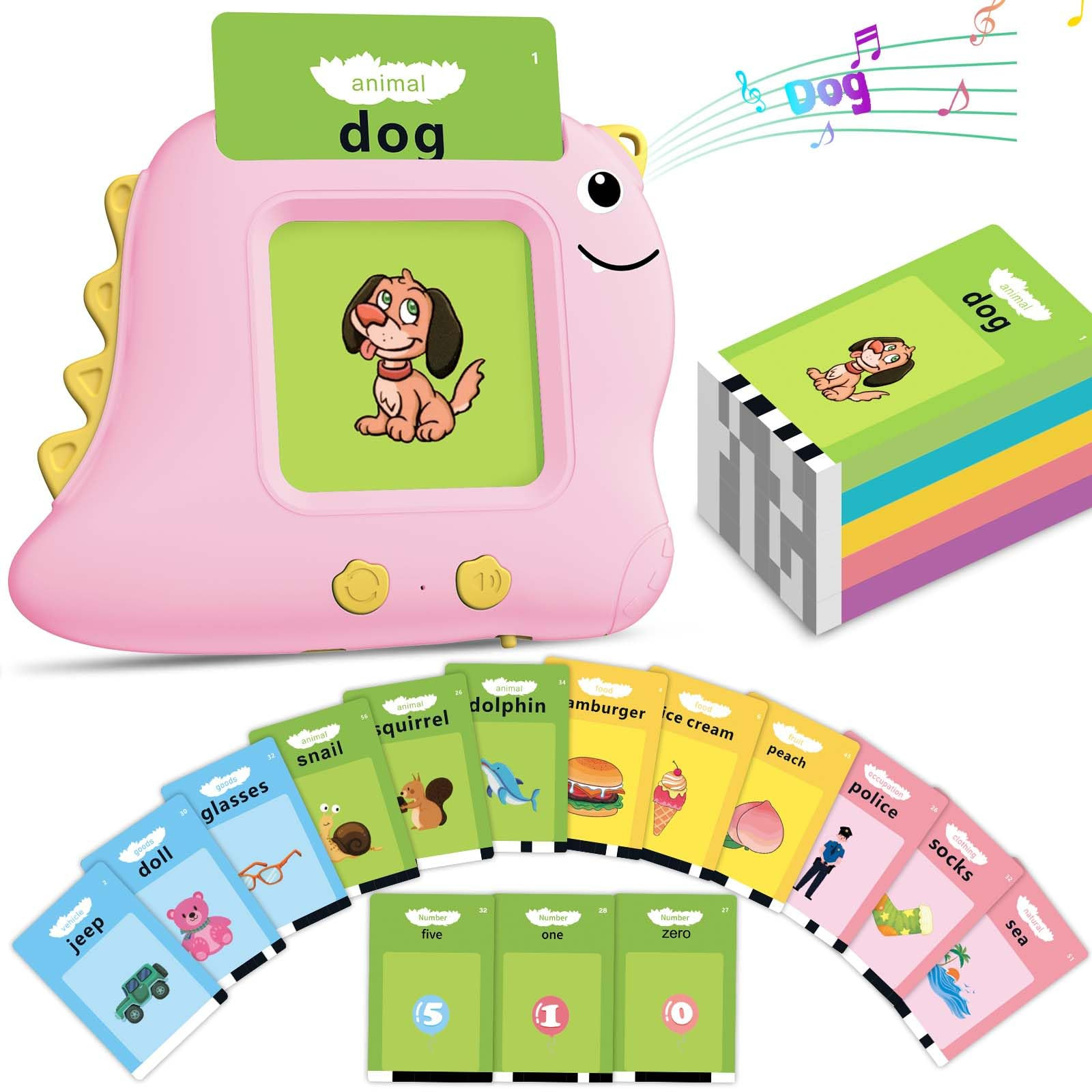 Girls Toys Montessori Toys for 2 3 4 Year Old, Talking Flash Cards with 510 Sight Words, Sensory ... | Amazon (US)