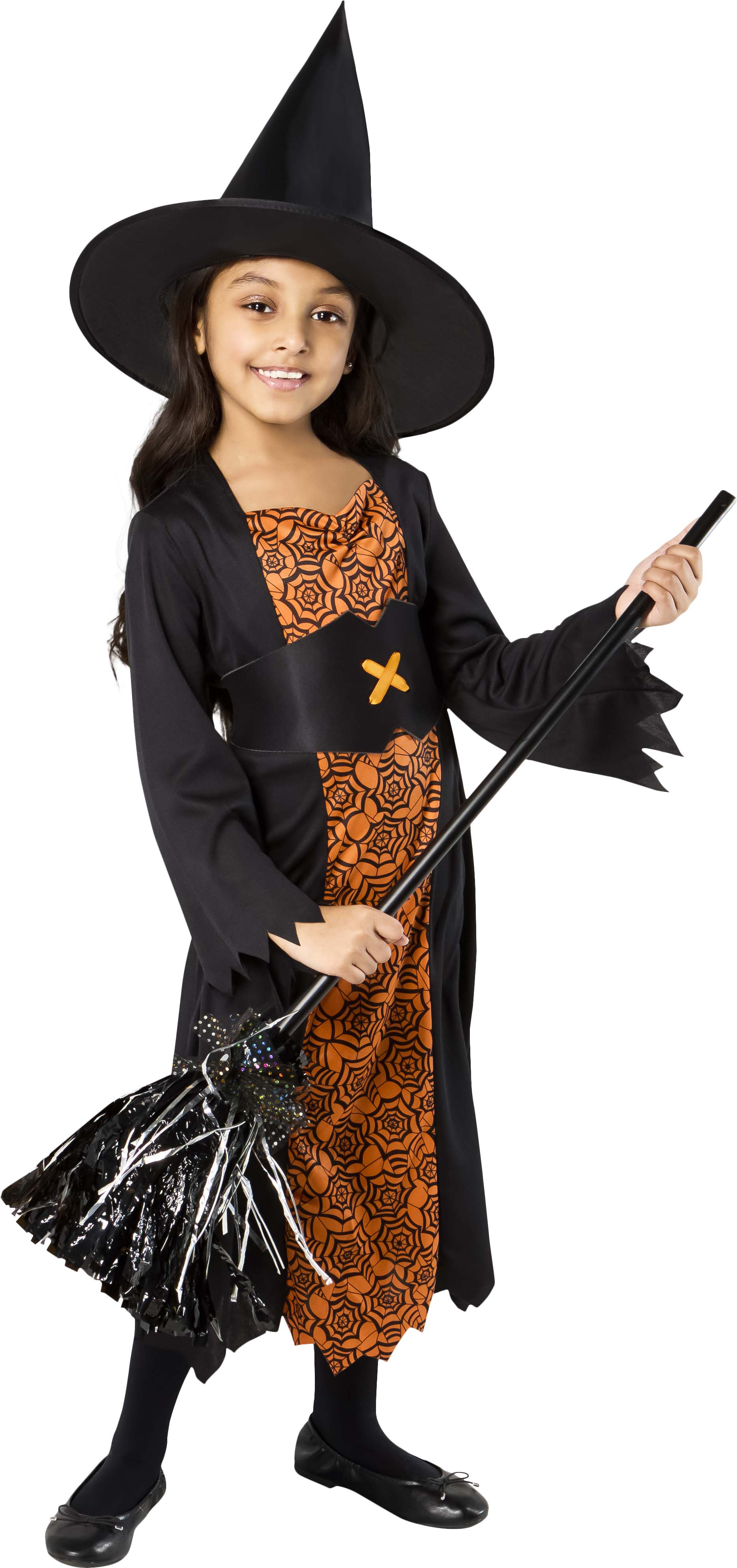 Witch Halloween Costume for Children, Girls Size M (7/8), by Way to Celebrate | Walmart (US)