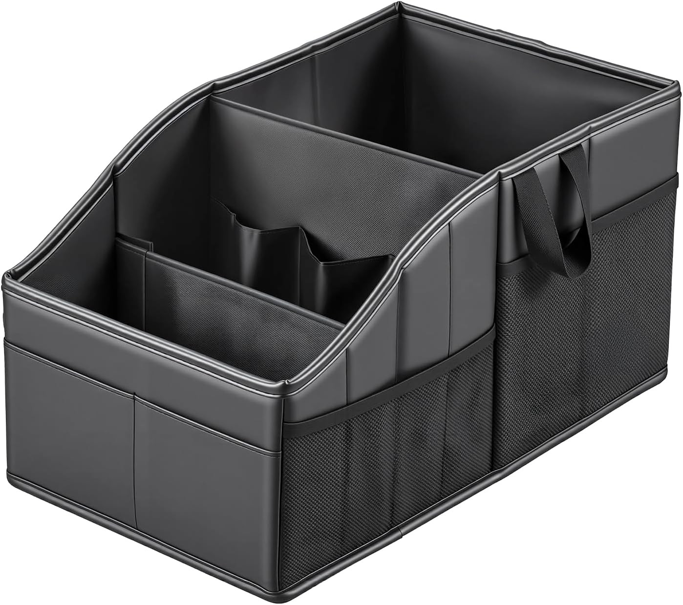 Sturdy Leather Car Storage Support Up to 33 LB of Weight, Black | Amazon (US)