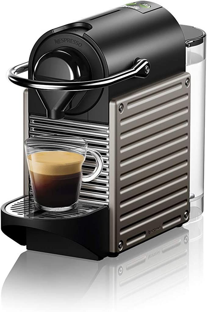 Nespresso BEC430TTN Pixie Espresso Machine, 24 ounces by Breville, Titan | Amazon (US)