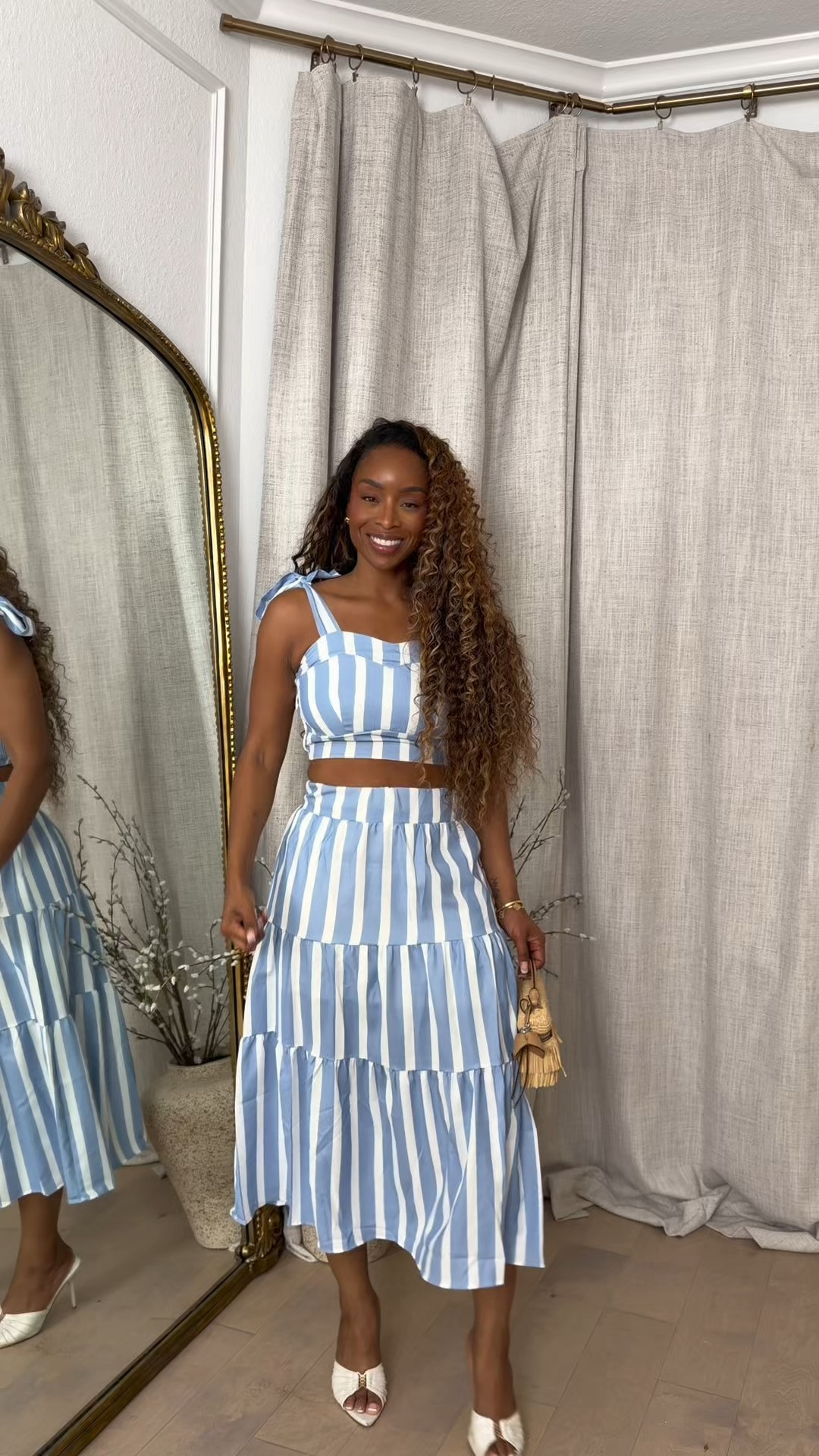 Blue and white stripes never go out of style. 💙🤍  

 #LTKgrwm #LTKootd