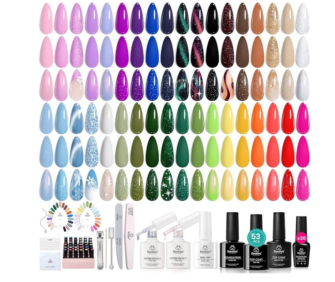 35% off 🎉

Beetles Gel Polish Kit 53pcs, 36 Colors Nail Kit Pink Purple Cat Eye Gel Polish Kit With 4pcs Base and Glossy Matte Glitter Top Coat Fall Halloween Travel Diary Manicure Gift for Women

#LTKBeauty #LTKSaleAlert