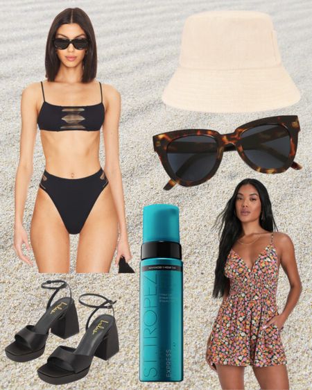 Check out this vacation outfit inspiration 

Vacation outfit, trip, travel, bikini, swimsuit, beach, pool, fashion, one piece swimsuit, sandals, heels, tanner, romper, sunglasses, bucket hat, Europe 

#LTKstyletip #LTKswim #LTKtravel