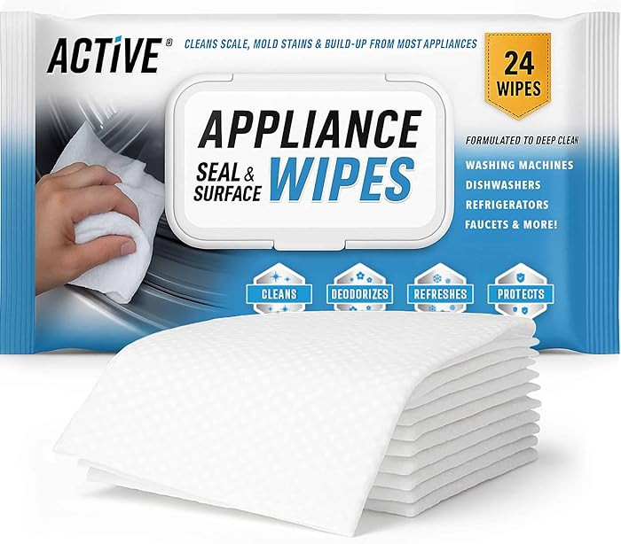 ACTIVE Home Appliance Surface Cleaner Wipes Heavy Duty Wipe for Cleaning Washing Machine, Dryer S... | Amazon (US)