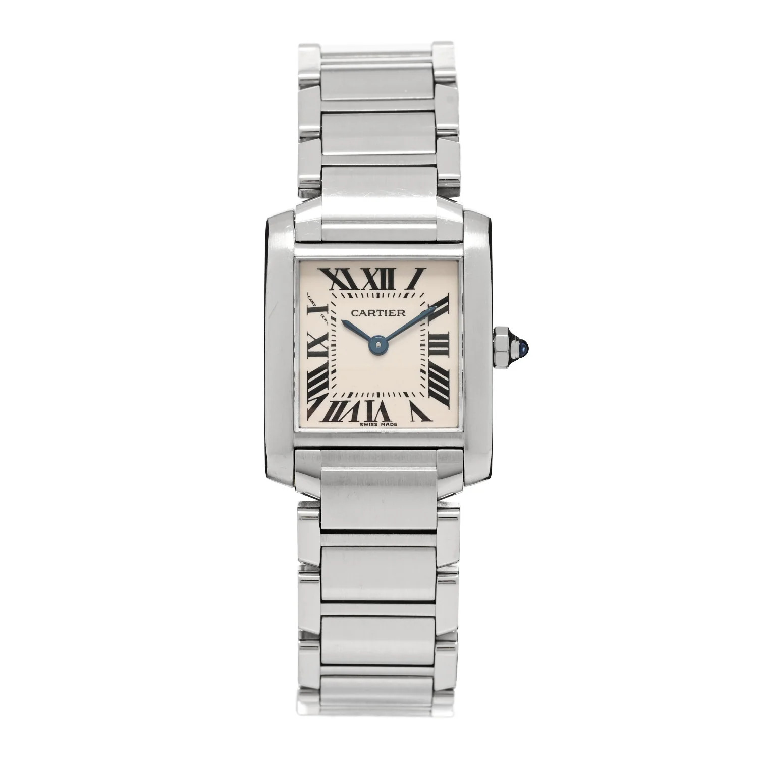 Stainless Steel 20mm Tank Francaise Quartz Watch | FASHIONPHILE (US)