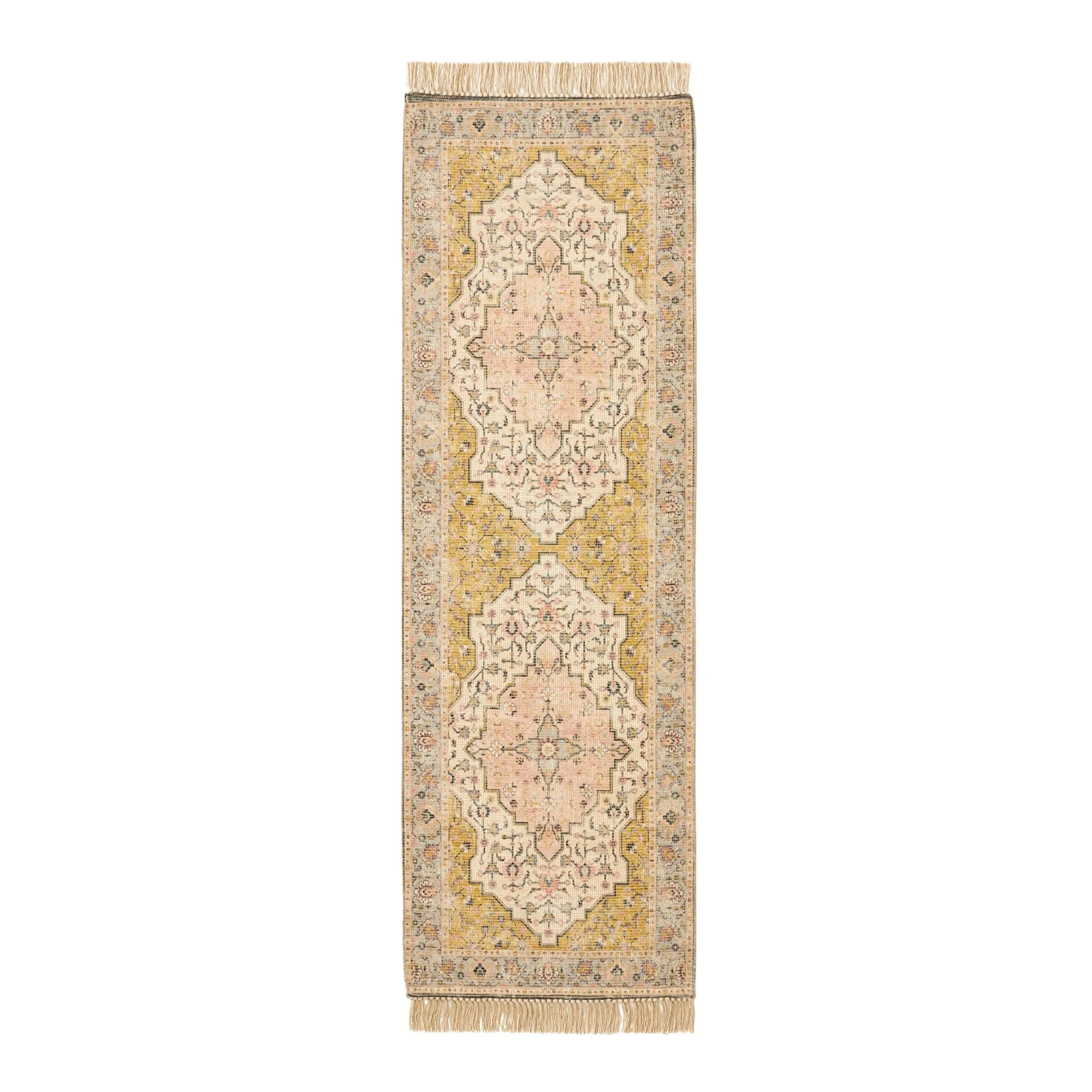 Better Homes & Gardens Persian Fringe Area Rug, Blush, 24"x84" | Walmart (US)